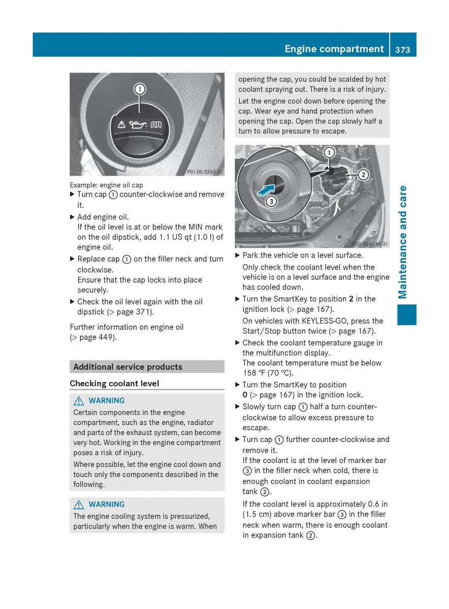 Mercedes Benz GL Class X166 owners manual / page 375