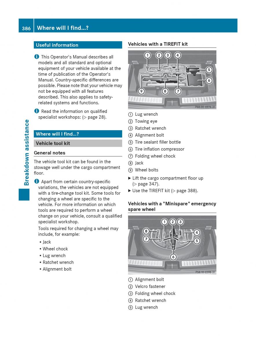 Mercedes Benz GL Class X166 owners manual / page 388