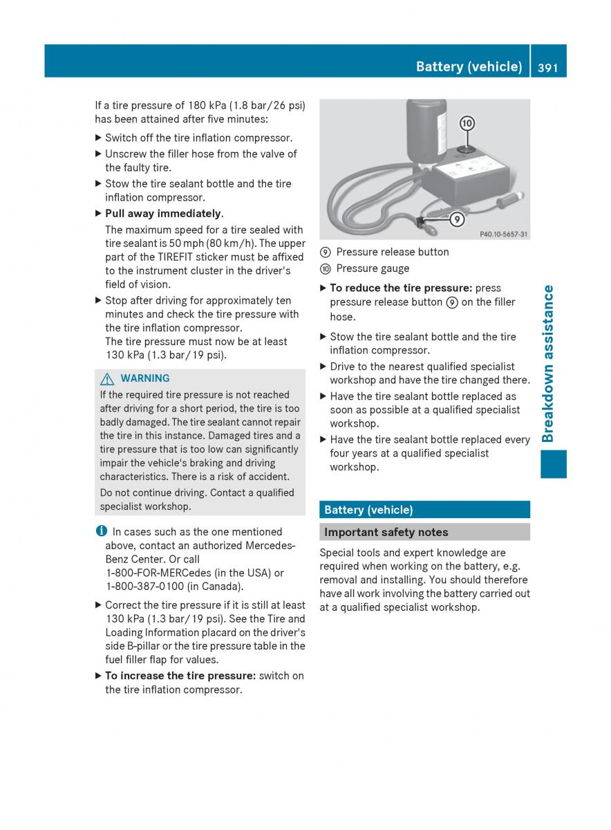 Mercedes Benz GL Class X166 owners manual / page 393