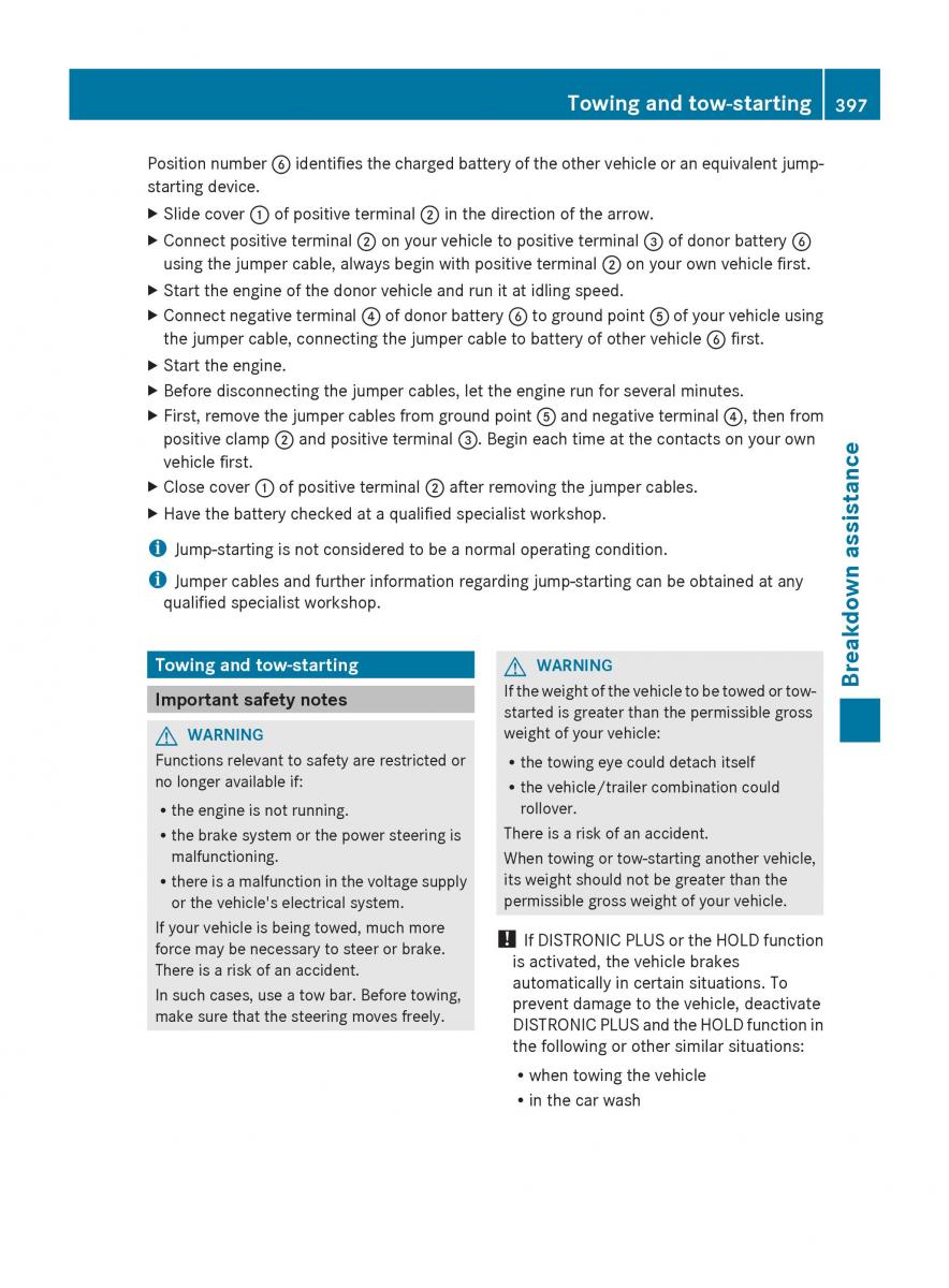 Mercedes Benz GL Class X166 owners manual / page 399