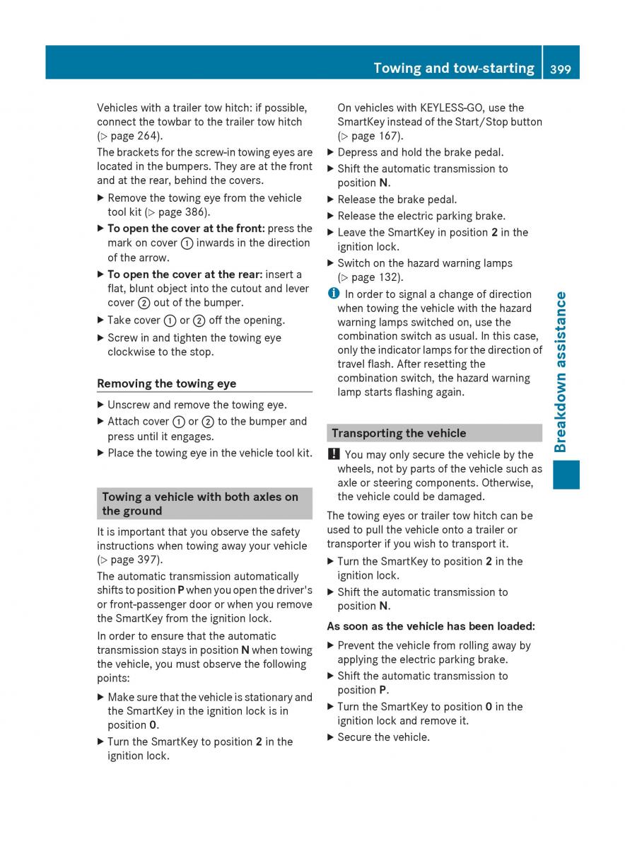 Mercedes Benz GL Class X166 owners manual / page 401