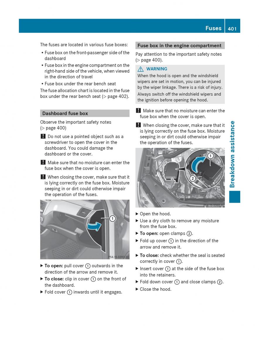 Mercedes Benz GL Class X166 owners manual / page 403