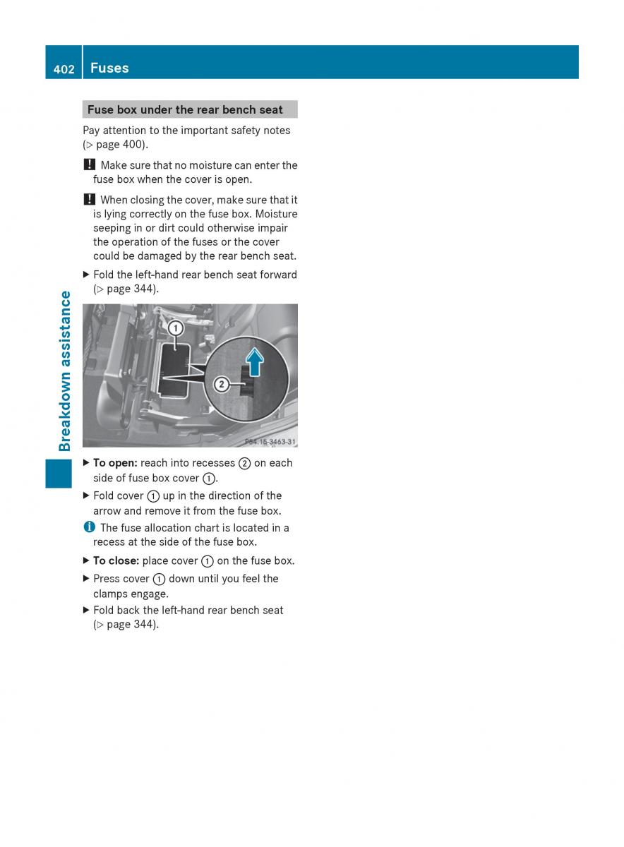 Mercedes Benz GL Class X166 owners manual / page 404