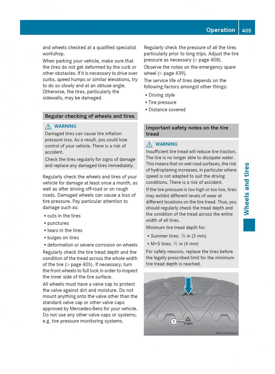 Mercedes Benz GL Class X166 owners manual / page 407