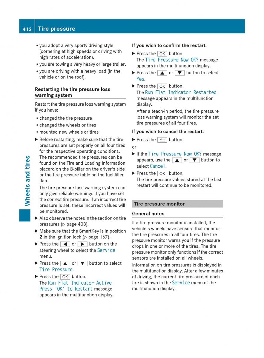 Mercedes Benz GL Class X166 owners manual / page 414