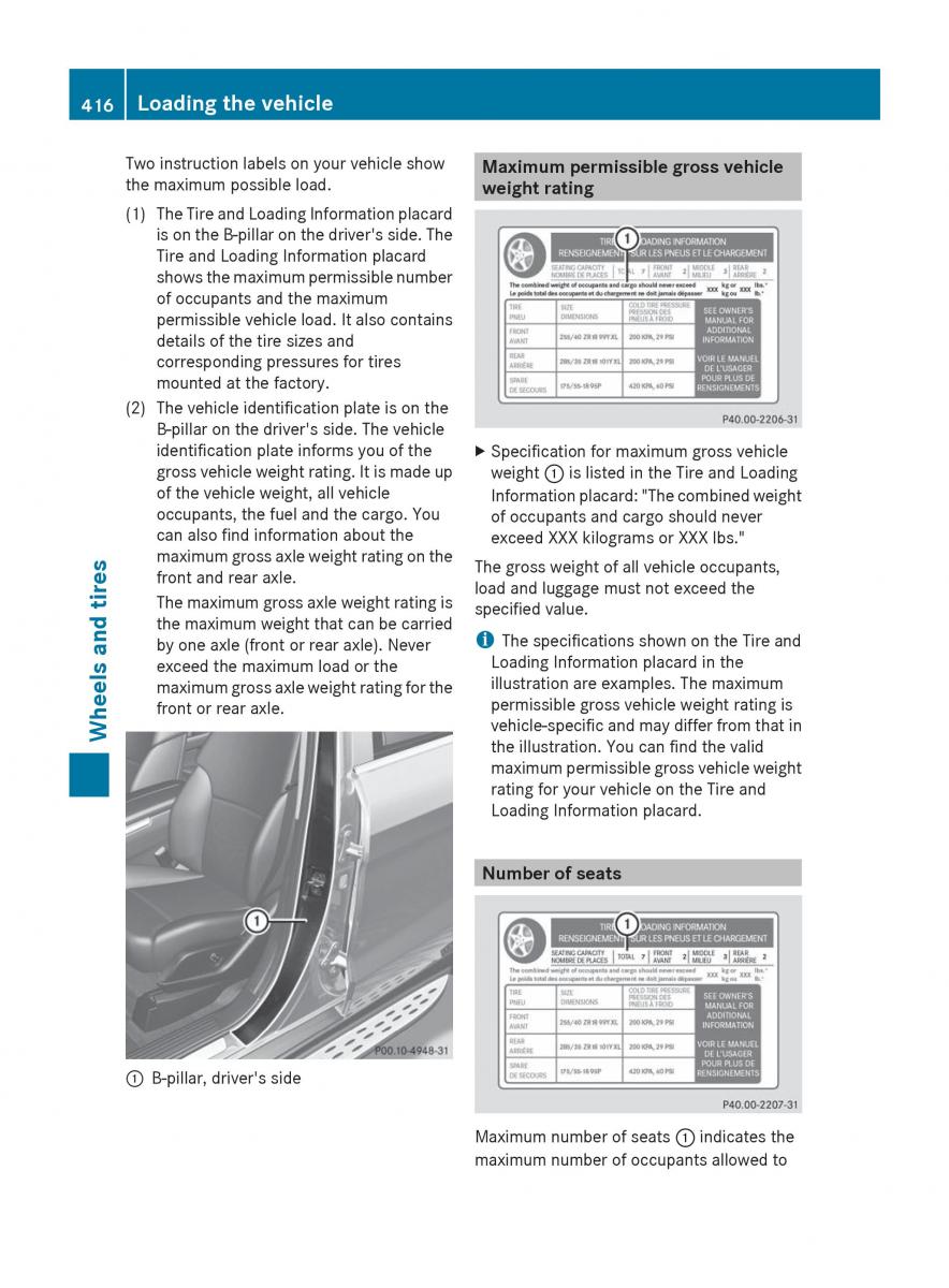 Mercedes Benz GL Class X166 owners manual / page 418