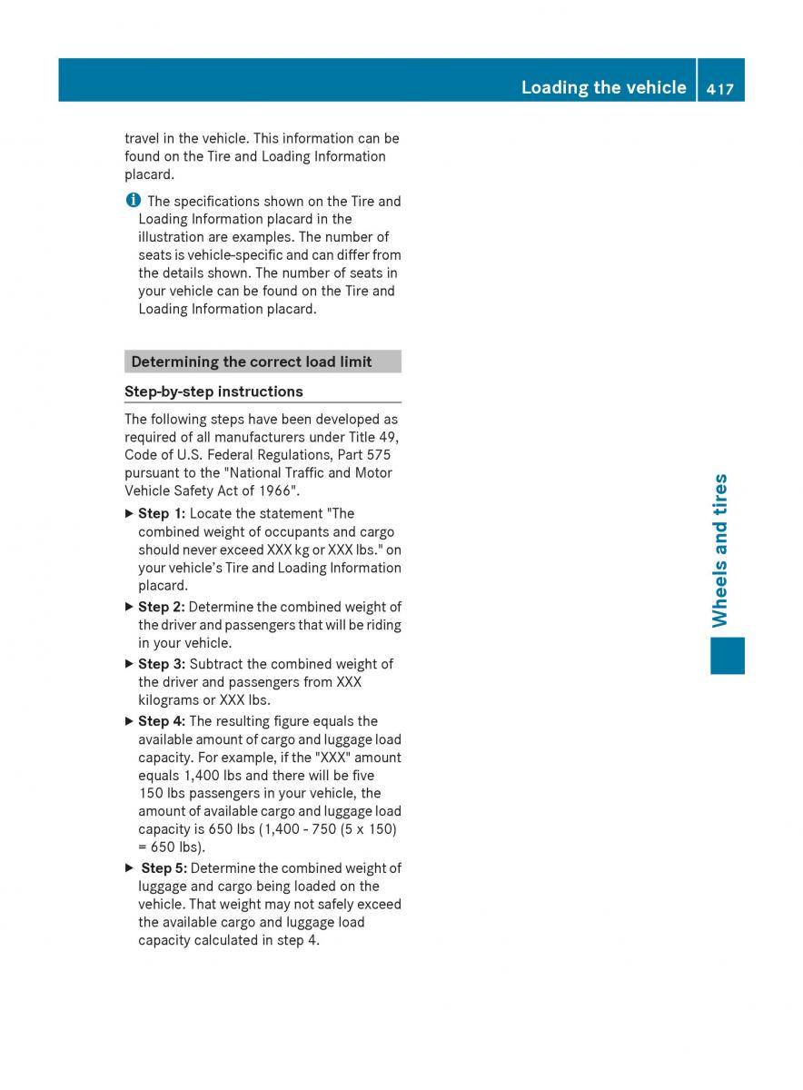 Mercedes Benz GL Class X166 owners manual / page 419