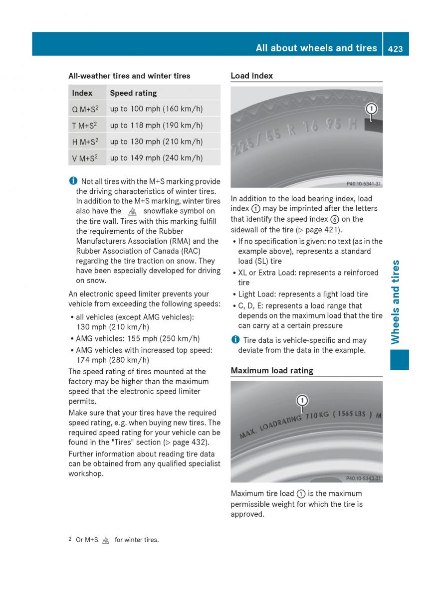 Mercedes Benz GL Class X166 owners manual / page 425