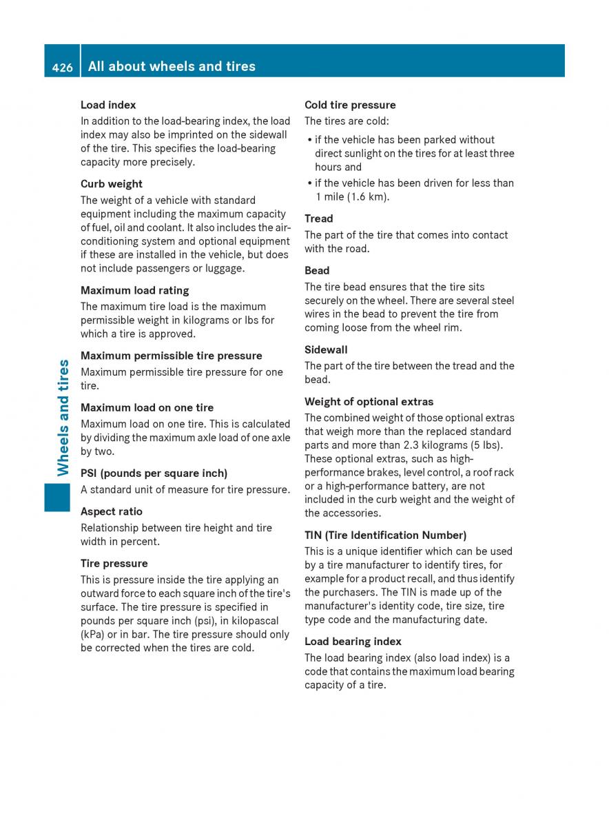 Mercedes Benz GL Class X166 owners manual / page 428