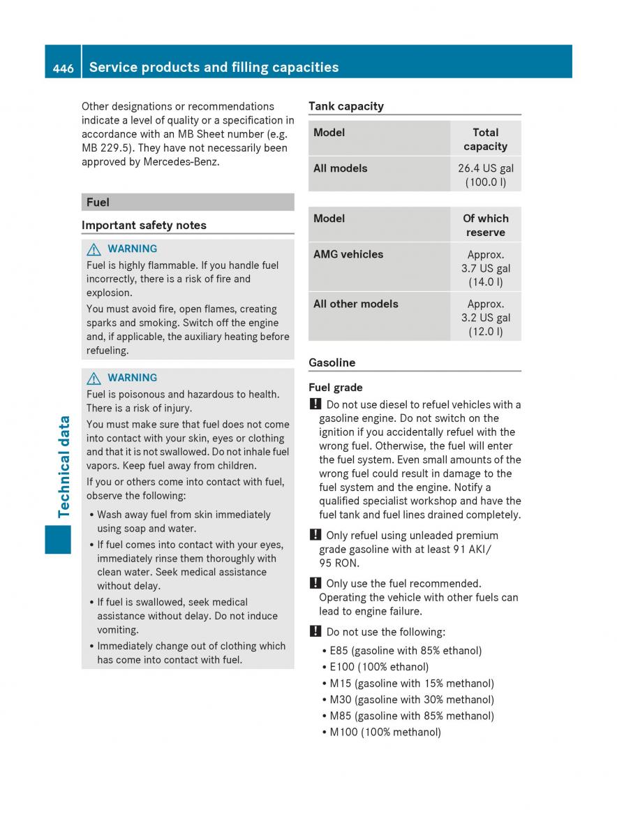 Mercedes Benz GL Class X166 owners manual / page 448