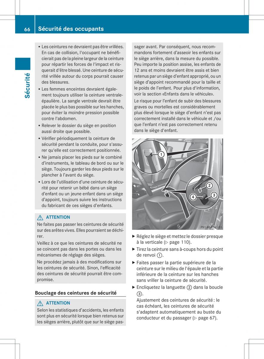 Mercedes Benz GL Class X166 manuel du proprietaire / page 68