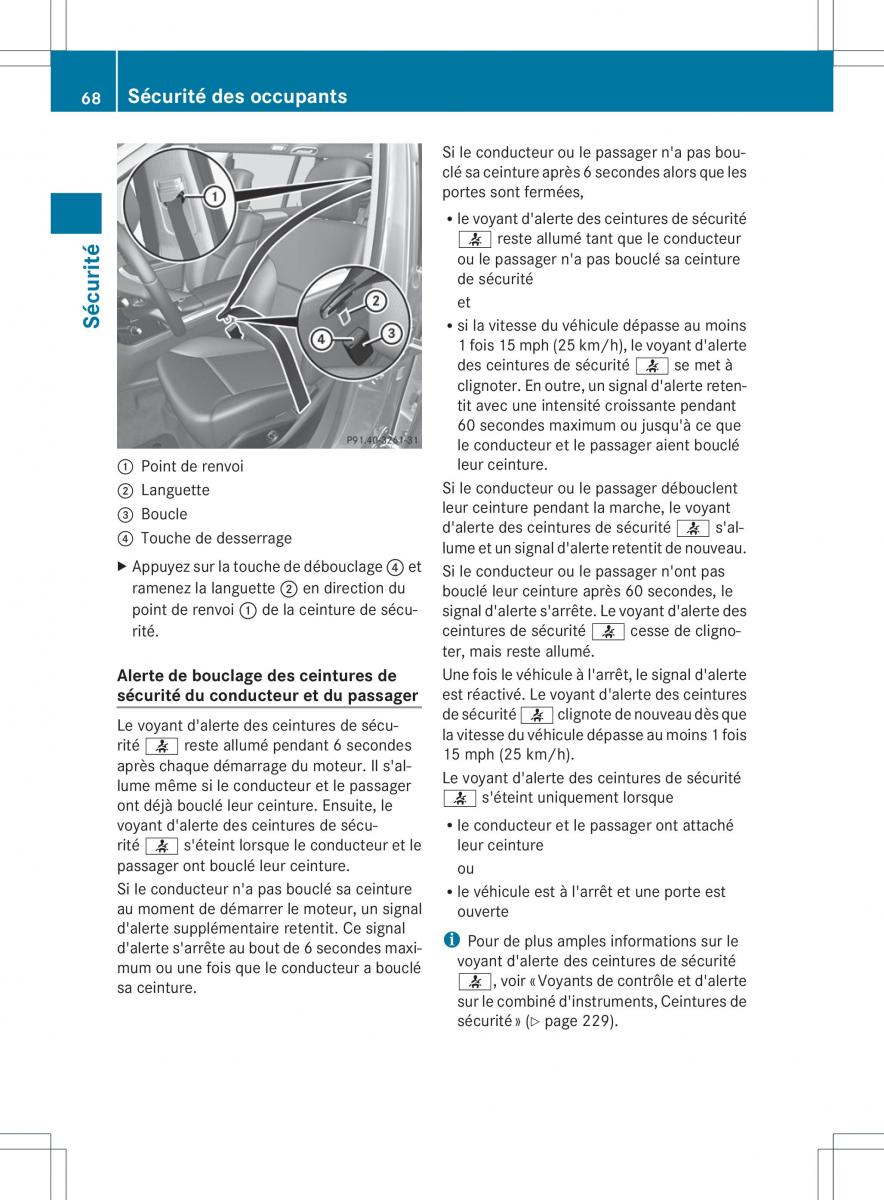 Mercedes Benz GL Class X166 manuel du proprietaire / page 70