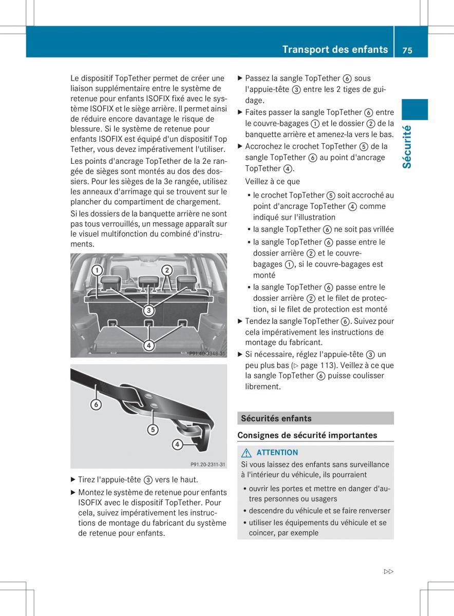 Mercedes Benz GL Class X166 manuel du proprietaire / page 77