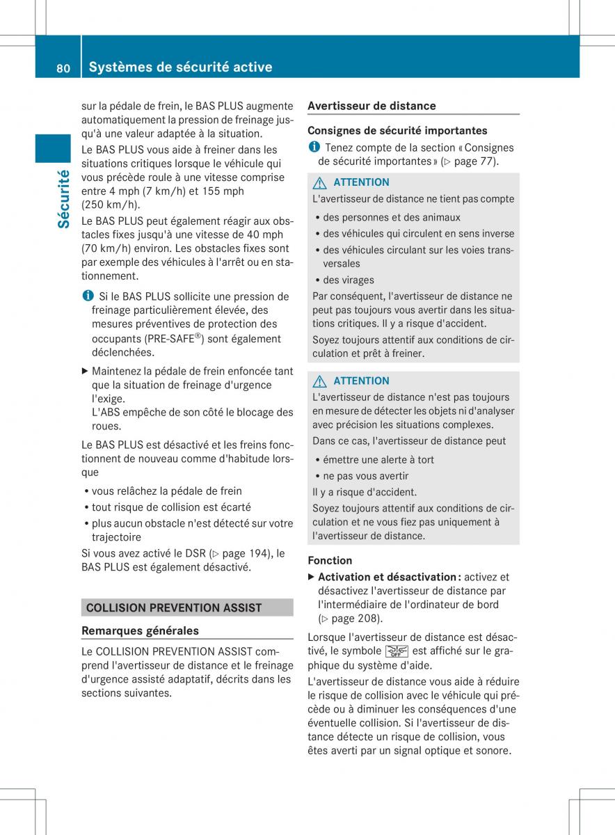 Mercedes Benz GL Class X166 manuel du proprietaire / page 82