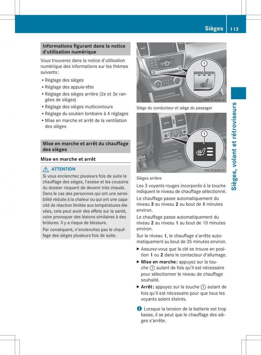 Mercedes Benz GL Class X166 manuel du proprietaire / page 115