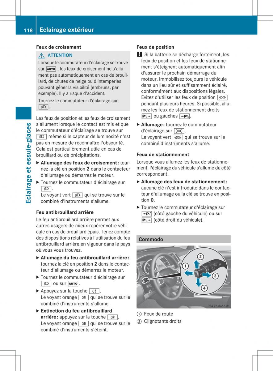 Mercedes Benz GL Class X166 manuel du proprietaire / page 120