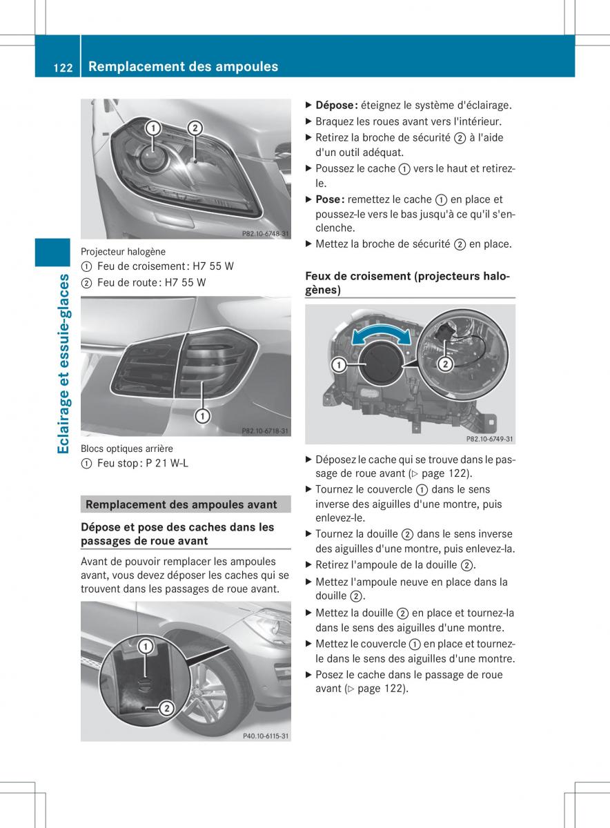 Mercedes Benz GL Class X166 manuel du proprietaire / page 124