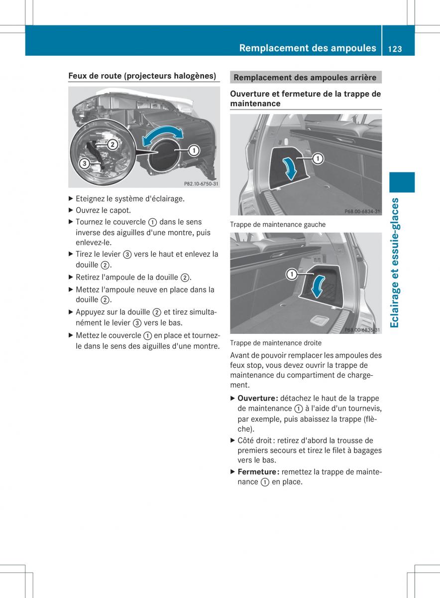 Mercedes Benz GL Class X166 manuel du proprietaire / page 125