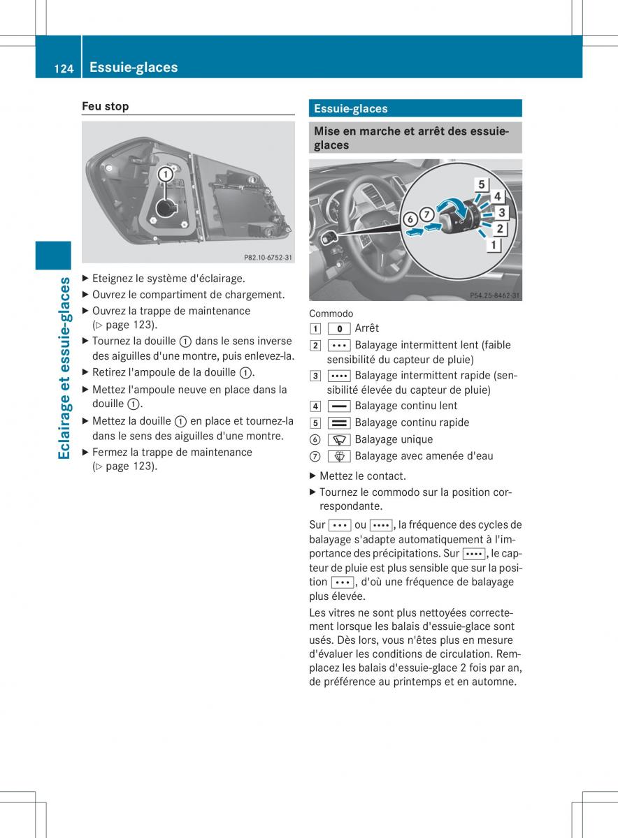 Mercedes Benz GL Class X166 manuel du proprietaire / page 126