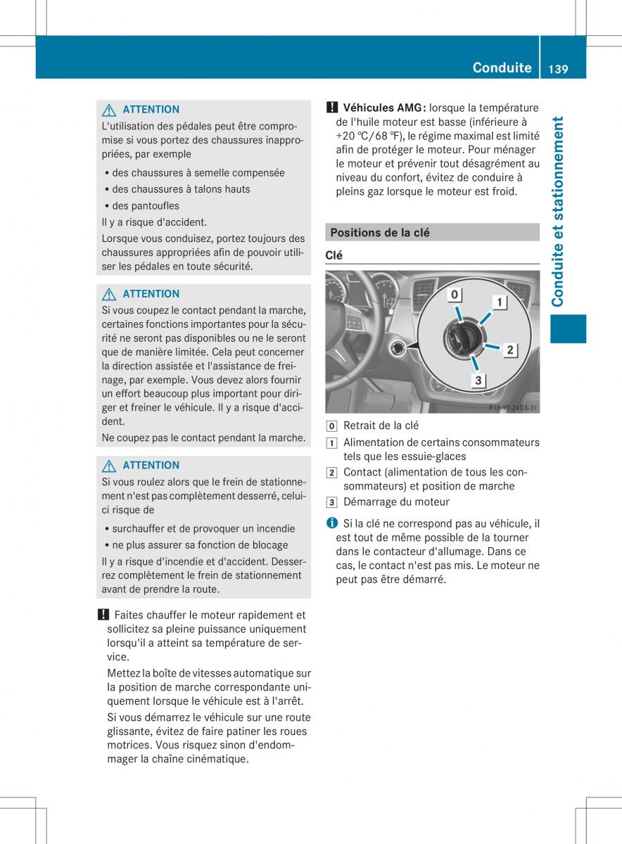 Mercedes Benz GL Class X166 manuel du proprietaire / page 141