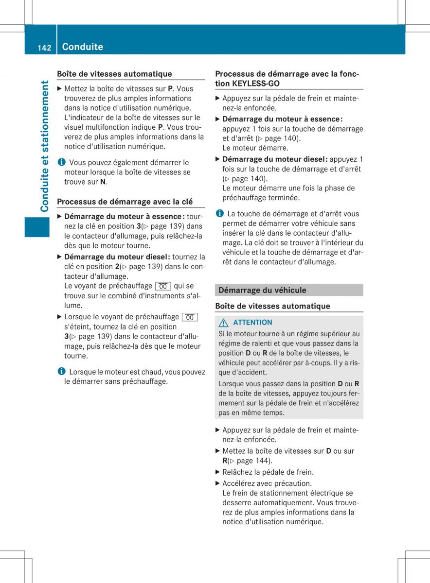 Mercedes Benz GL Class X166 manuel du proprietaire / page 144