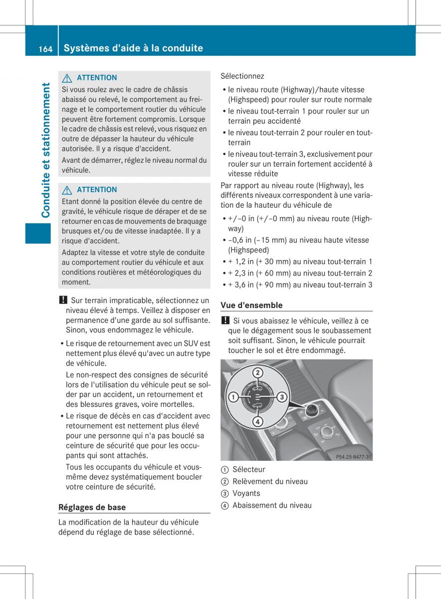 Mercedes Benz GL Class X166 manuel du proprietaire / page 166