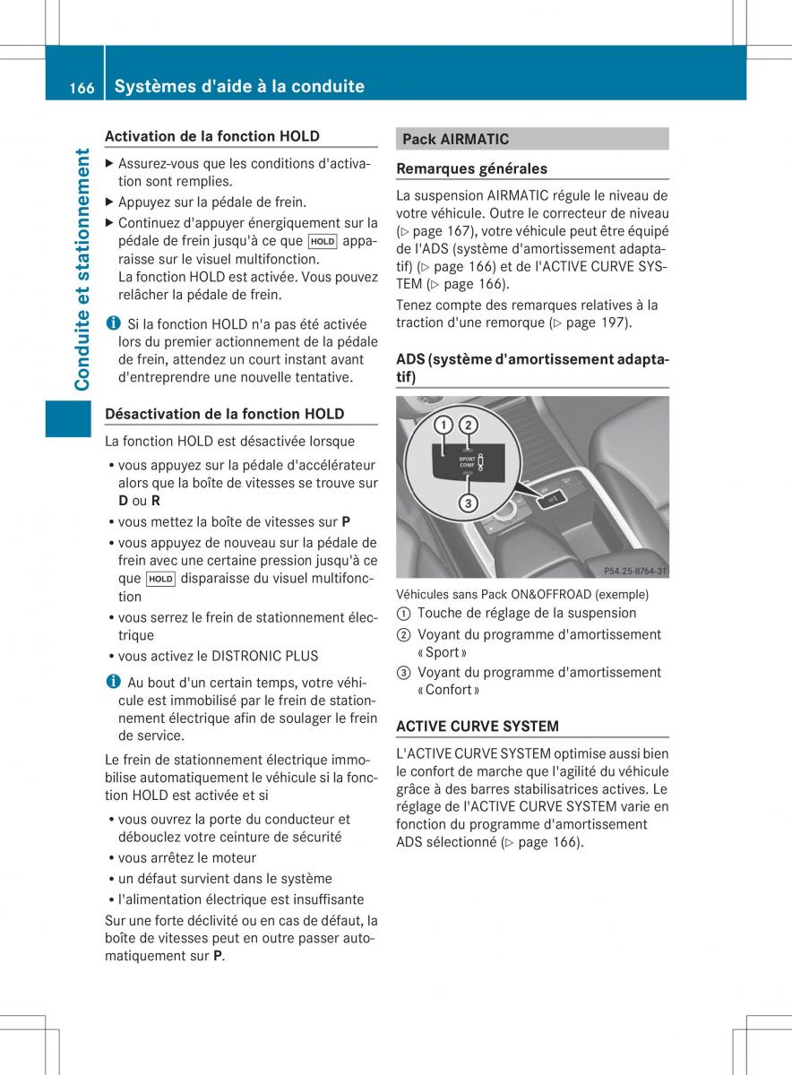 Mercedes Benz GL Class X166 manuel du proprietaire / page 168