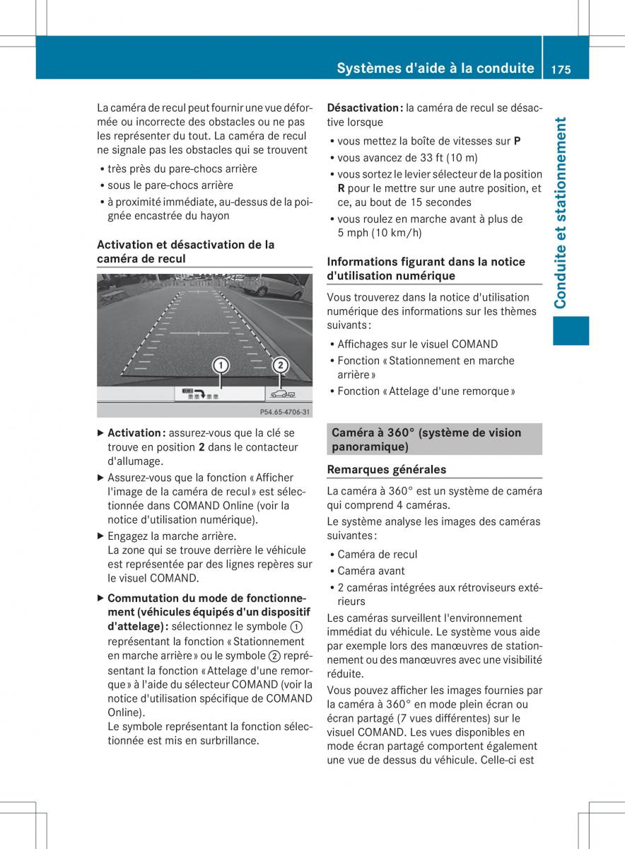 Mercedes Benz GL Class X166 manuel du proprietaire / page 177