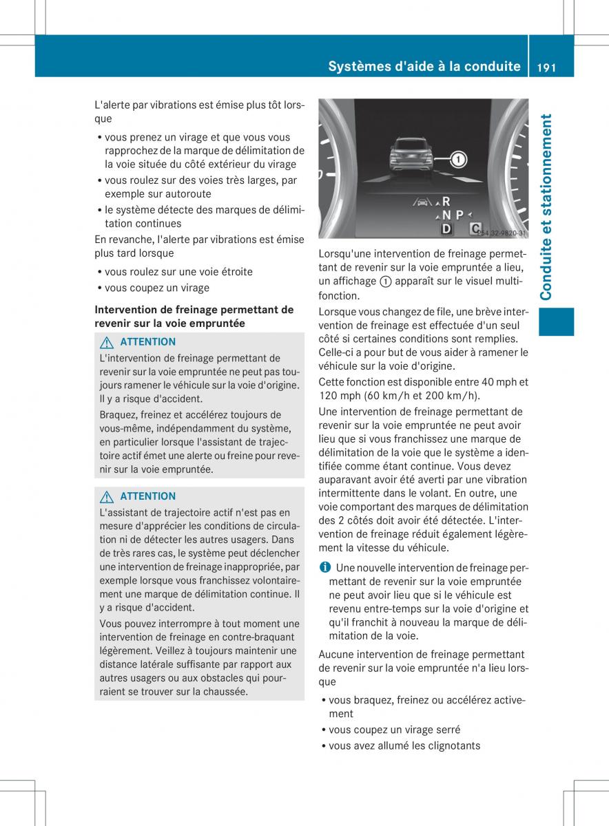 Mercedes Benz GL Class X166 manuel du proprietaire / page 193