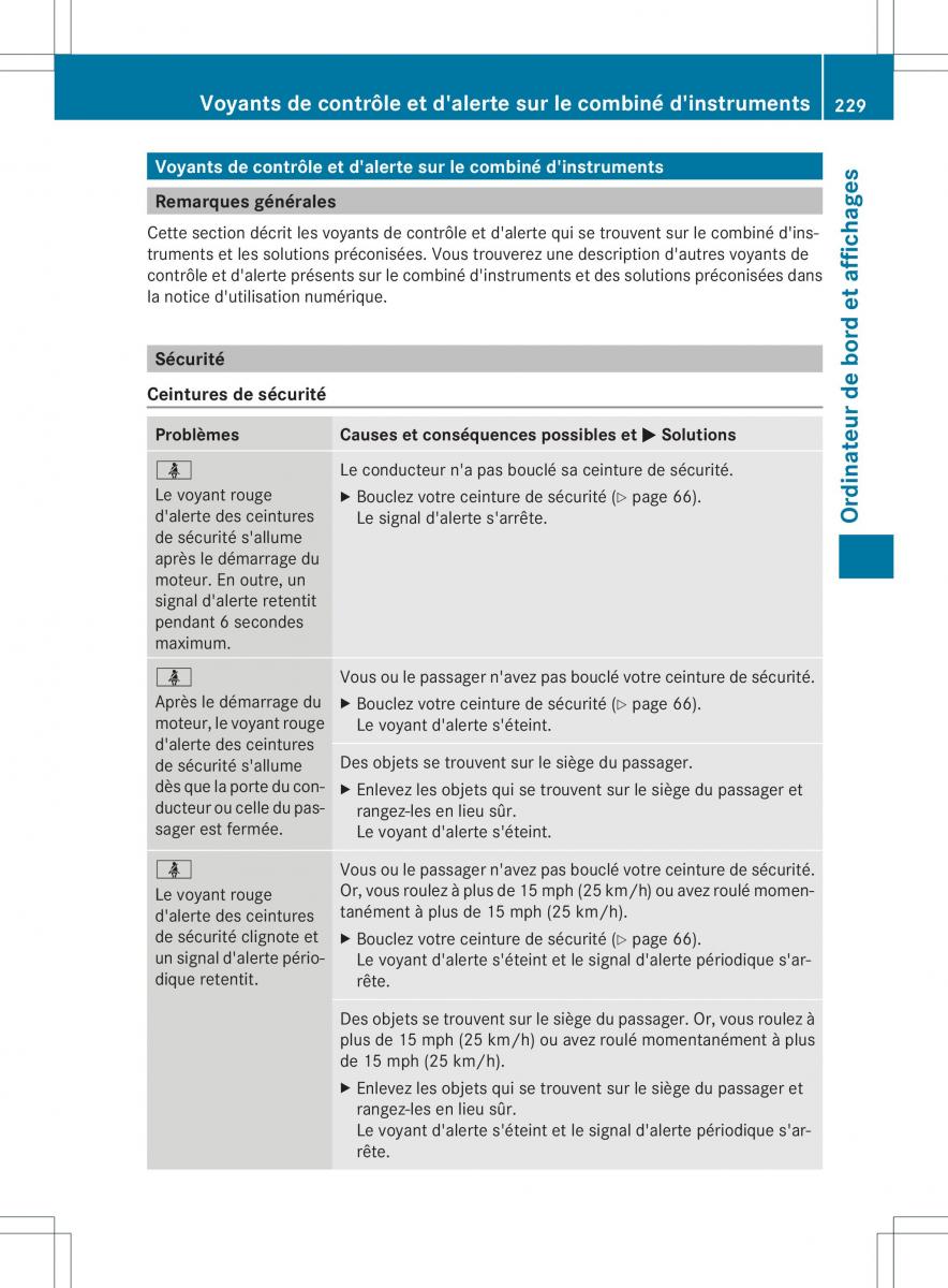 Mercedes Benz GL Class X166 manuel du proprietaire / page 231