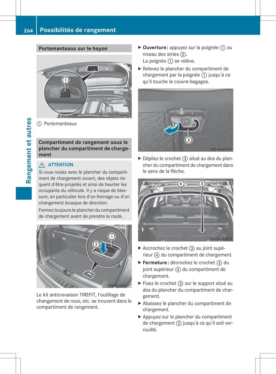 Mercedes Benz GL Class X166 manuel du proprietaire / page 266