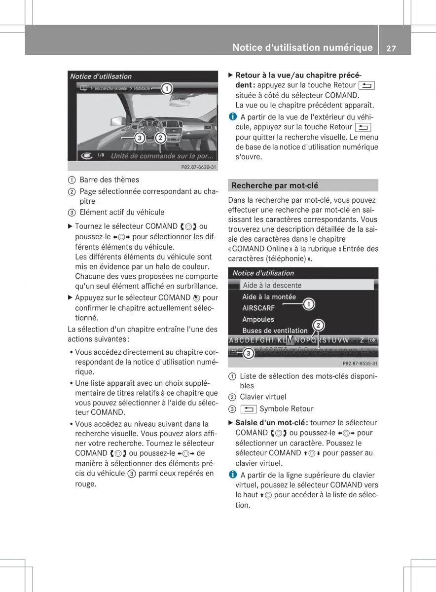 Mercedes Benz GL Class X166 manuel du proprietaire / page 29