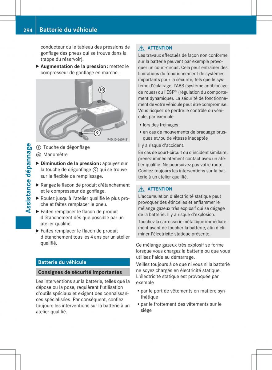 Mercedes Benz GL Class X166 manuel du proprietaire / page 296