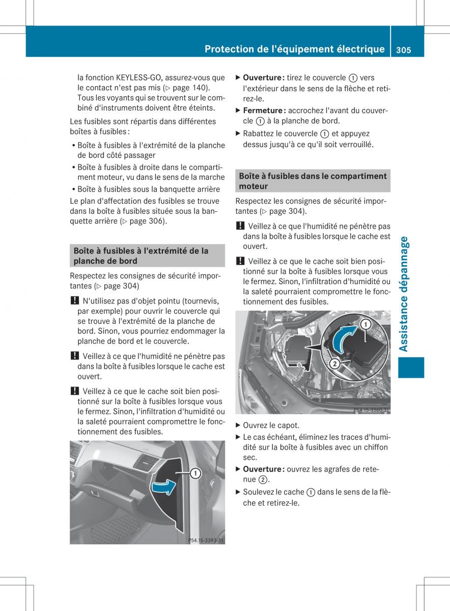 Mercedes Benz GL Class X166 manuel du proprietaire / page 307