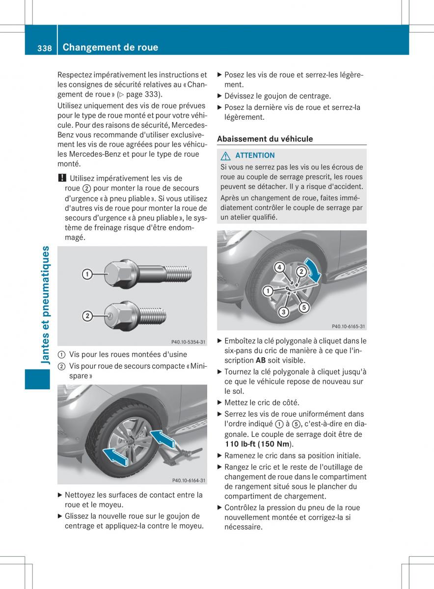 Mercedes Benz GL Class X166 manuel du proprietaire / page 340