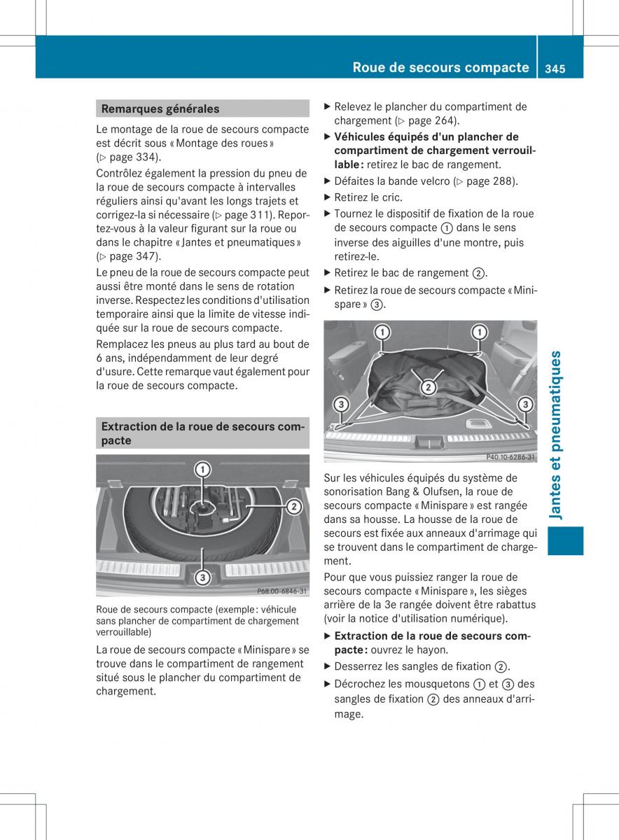 Mercedes Benz GL Class X166 manuel du proprietaire / page 347