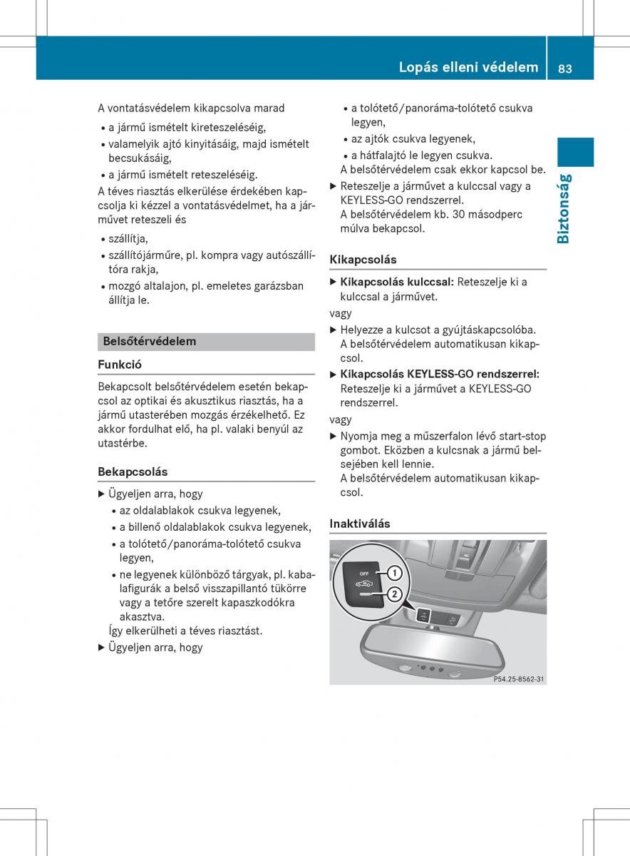 Mercedes Benz GL Class X166 Kezelesi utmutato / page 85