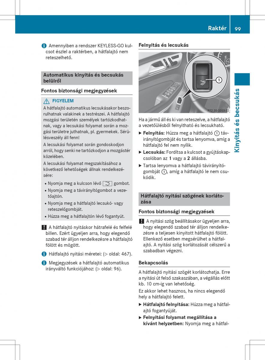 Mercedes Benz GL Class X166 Kezelesi utmutato / page 101