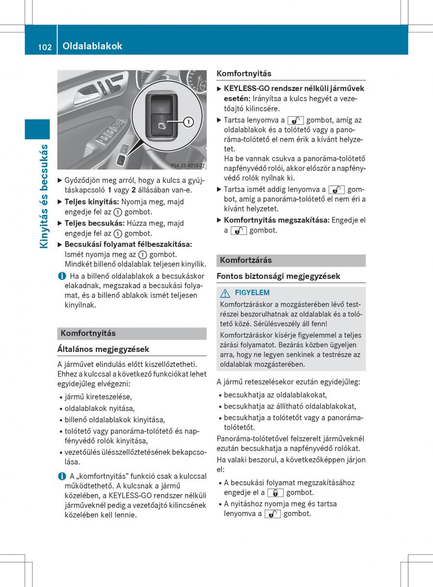 Mercedes Benz GL Class X166 Kezelesi utmutato / page 104