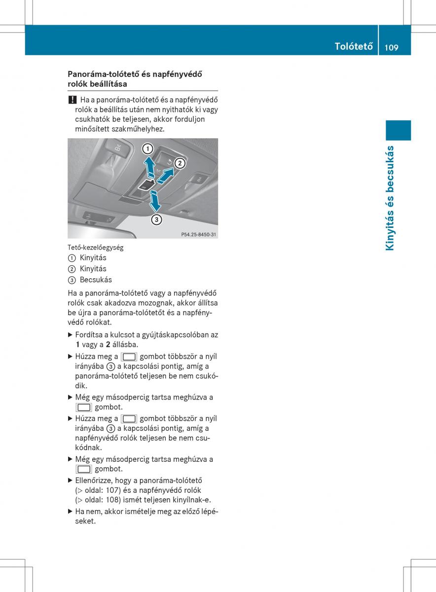 Mercedes Benz GL Class X166 Kezelesi utmutato / page 111