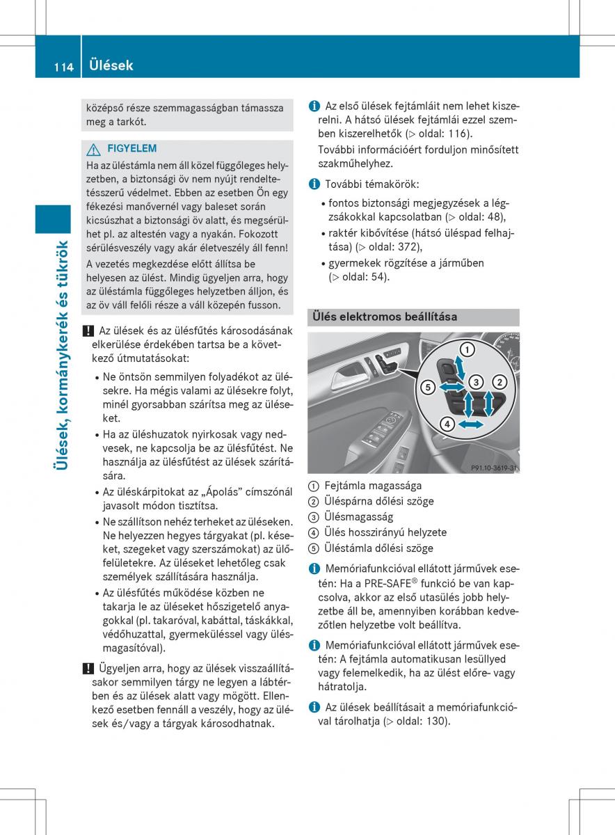 Mercedes Benz GL Class X166 Kezelesi utmutato / page 116