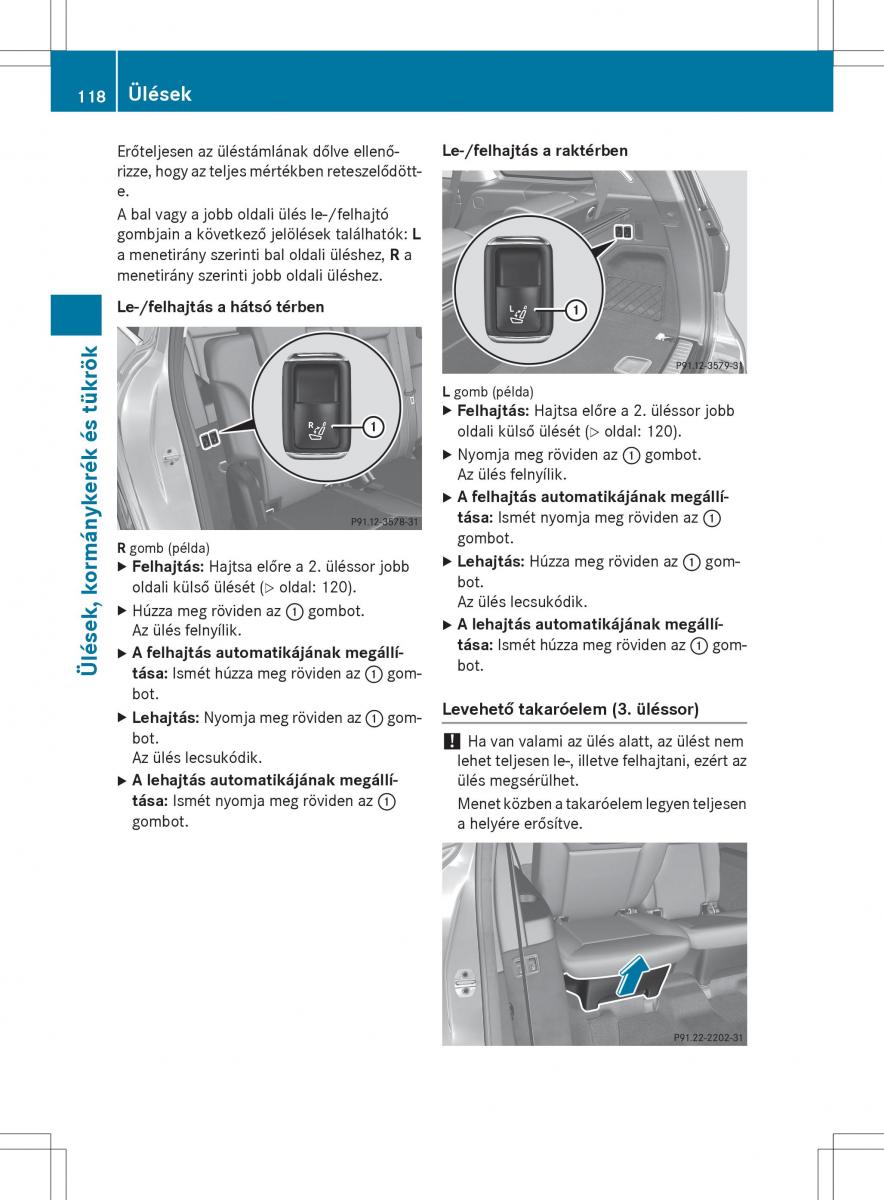 Mercedes Benz GL Class X166 Kezelesi utmutato / page 120