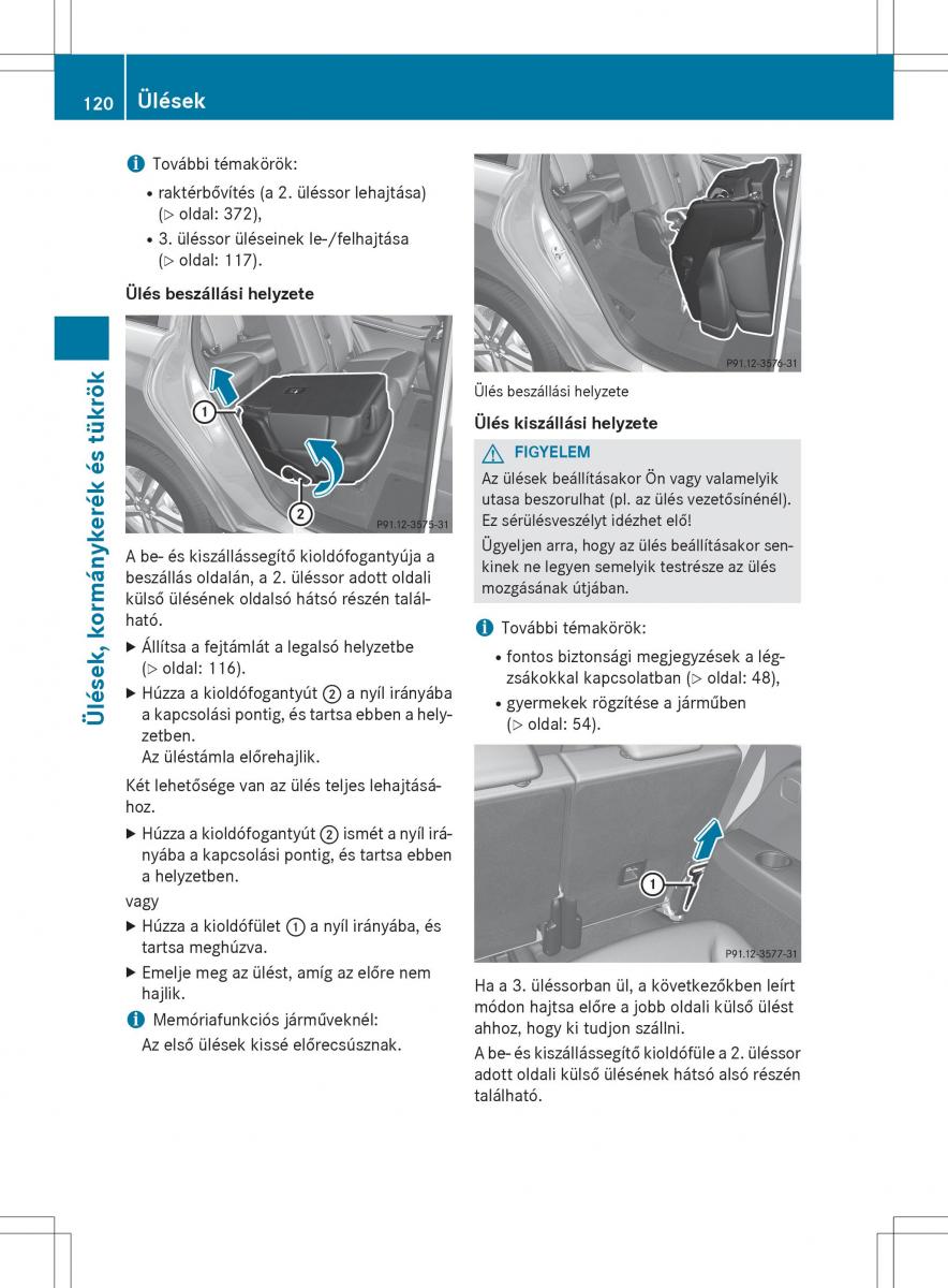 Mercedes Benz GL Class X166 Kezelesi utmutato / page 122