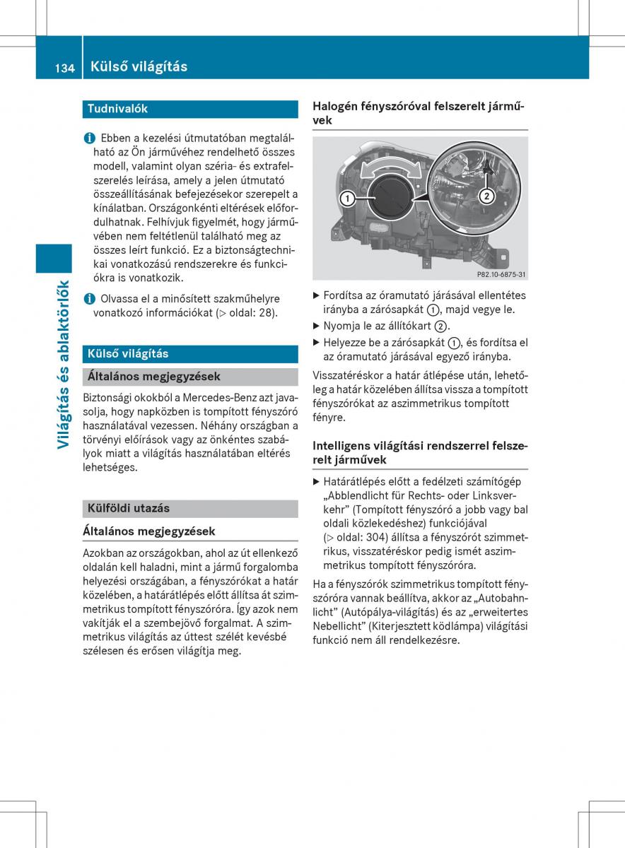 Mercedes Benz GL Class X166 Kezelesi utmutato / page 136