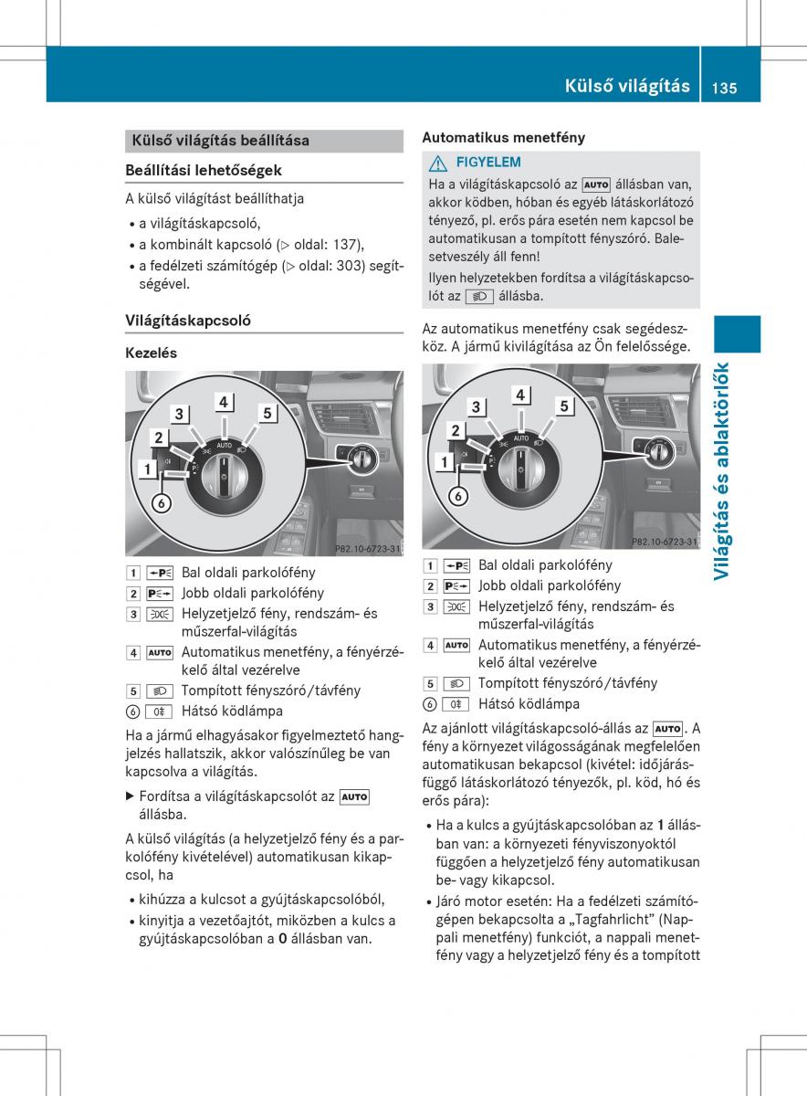 Mercedes Benz GL Class X166 Kezelesi utmutato / page 137