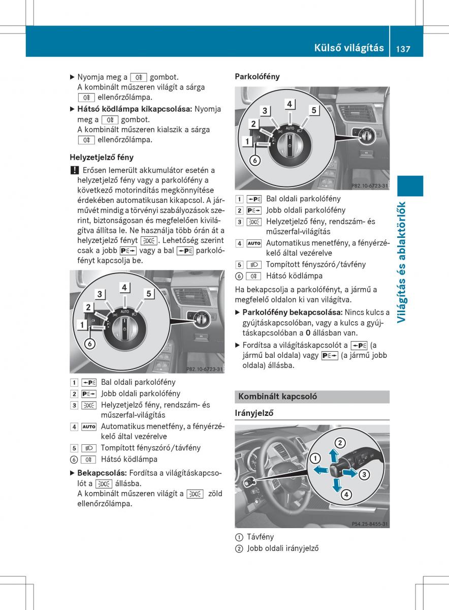 Mercedes Benz GL Class X166 Kezelesi utmutato / page 139