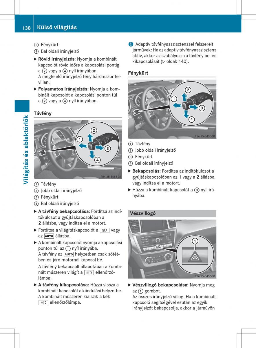 Mercedes Benz GL Class X166 Kezelesi utmutato / page 140