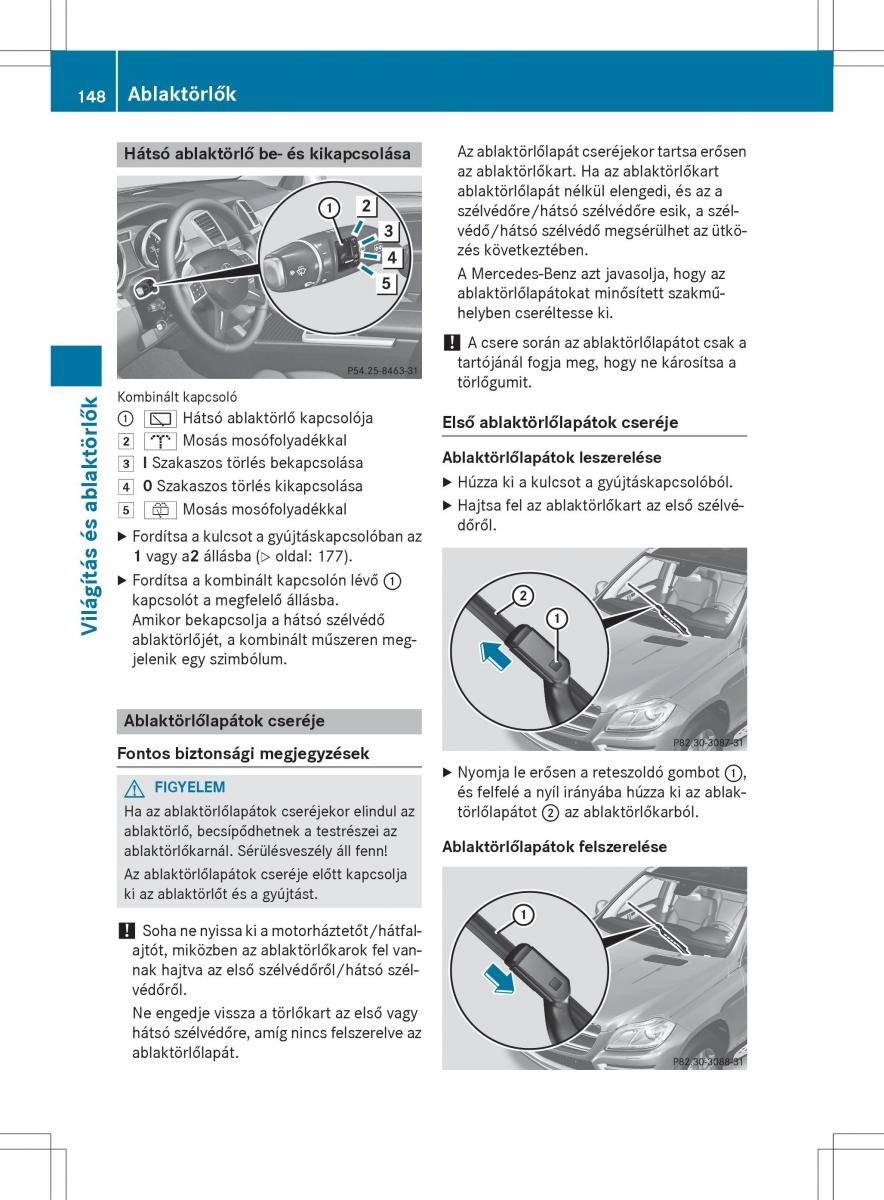 Mercedes Benz GL Class X166 Kezelesi utmutato / page 150