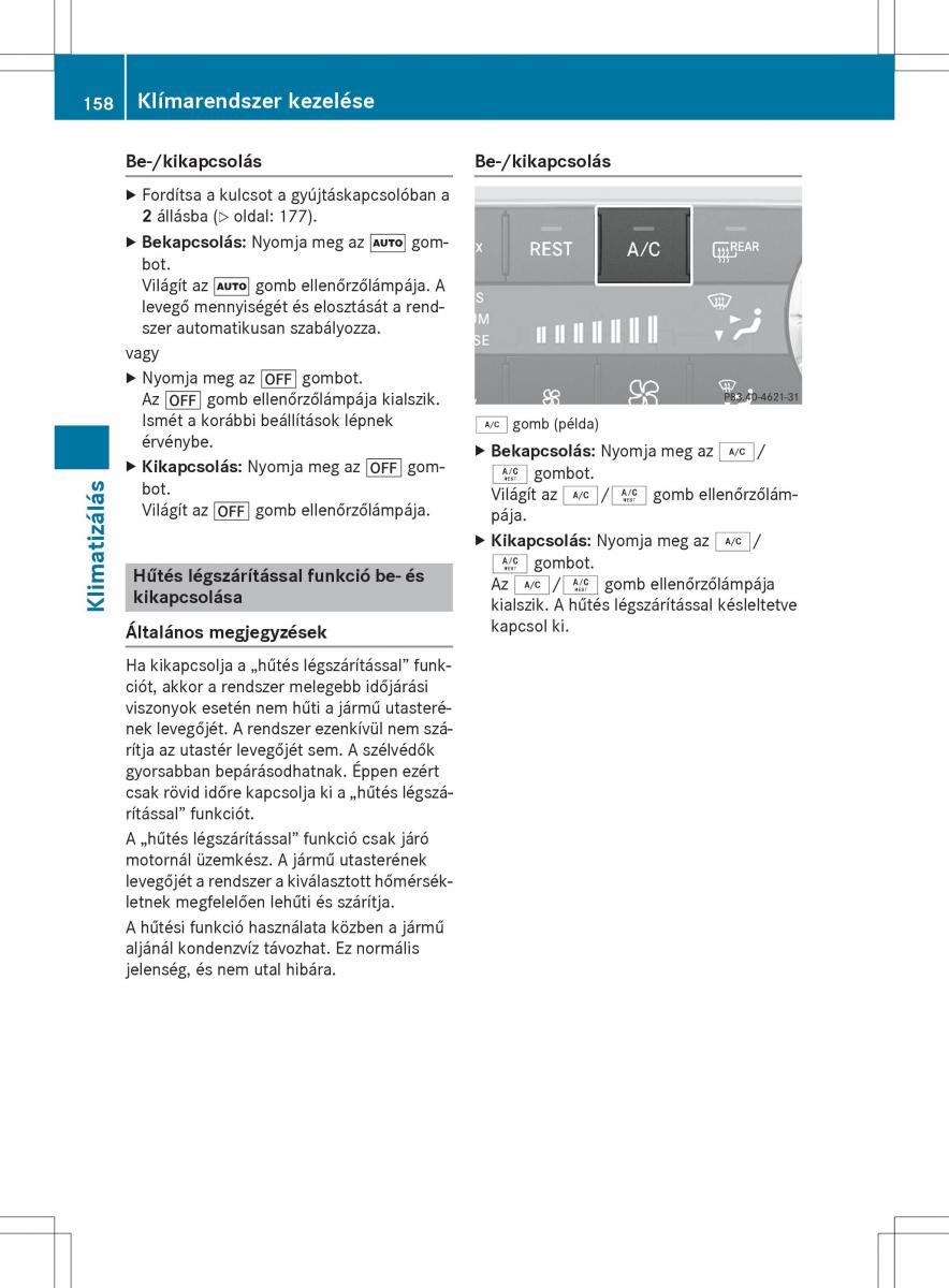 Mercedes Benz GL Class X166 Kezelesi utmutato / page 160