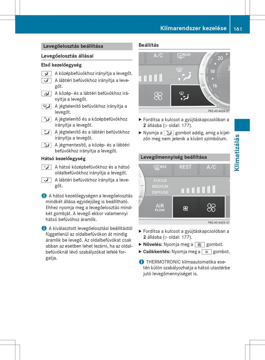 Mercedes Benz GL Class X166 Kezelesi utmutato / page 163